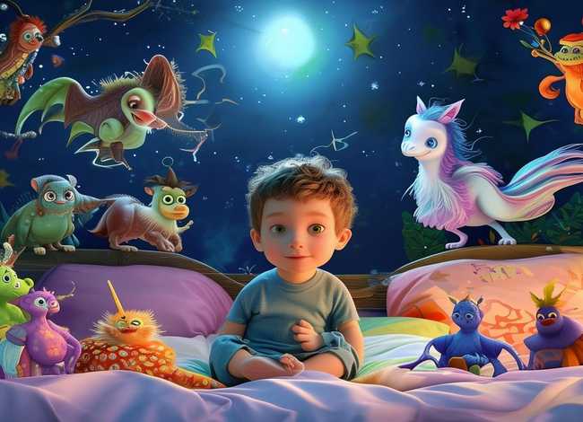 儿童睡前故事七个神秘的怪兽；给小朋友讲的睡前小故事大怪兽
