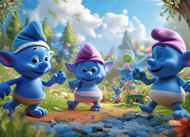 蓝精灵儿童动画片故事；蓝精灵动画片儿童版