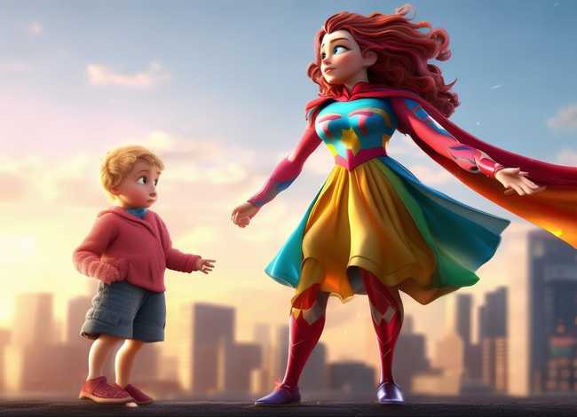 小班的故事视频、小班故事视频《我的妈妈是超人》