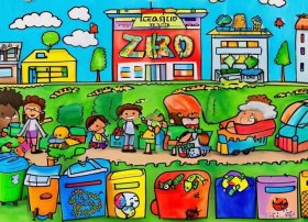 无废城市儿童画 无废城市幼儿作品