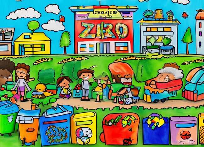 无废城市儿童画 无废城市幼儿作品