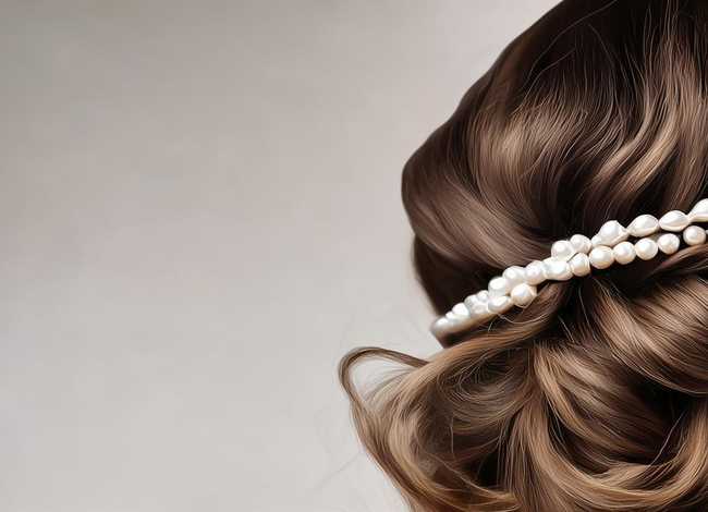 珍珠发带编发教程，珍珠发带编发教程图解