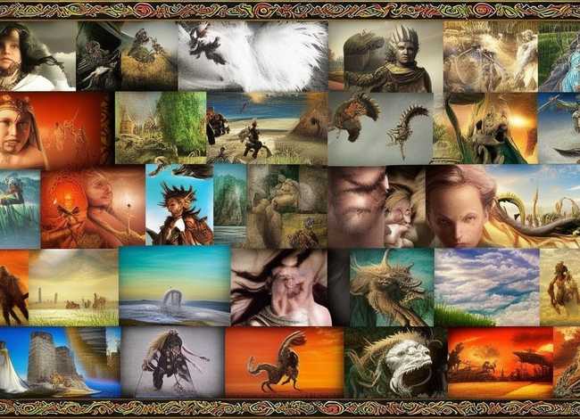 世界神话与传说故事绘画作品、世界神话与传说故事绘画作品大全