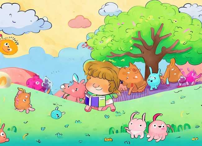 绘本故事儿童画创作简单，10张绘本故事图画简单