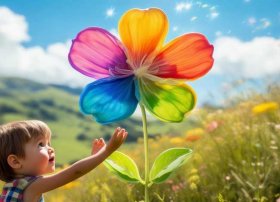 七色花儿童故事全集英文版、七色花故事英语版