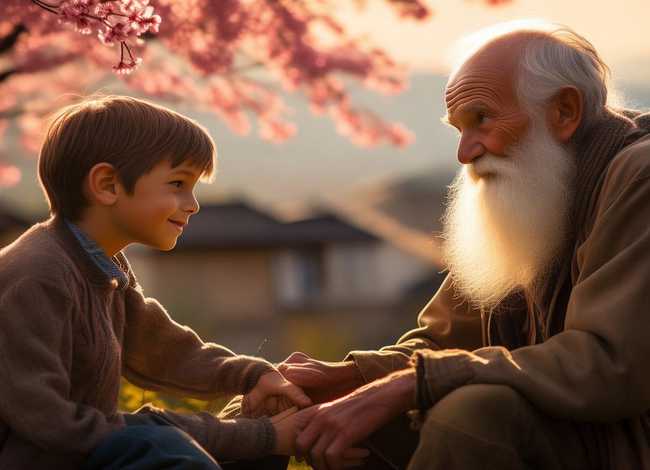 尊老的小故事100字 - 尊老敬老的小故事100字