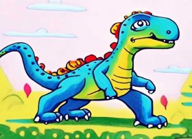 儿童简笔画恐龙怎么画；儿童简笔画恐龙怎么画图片