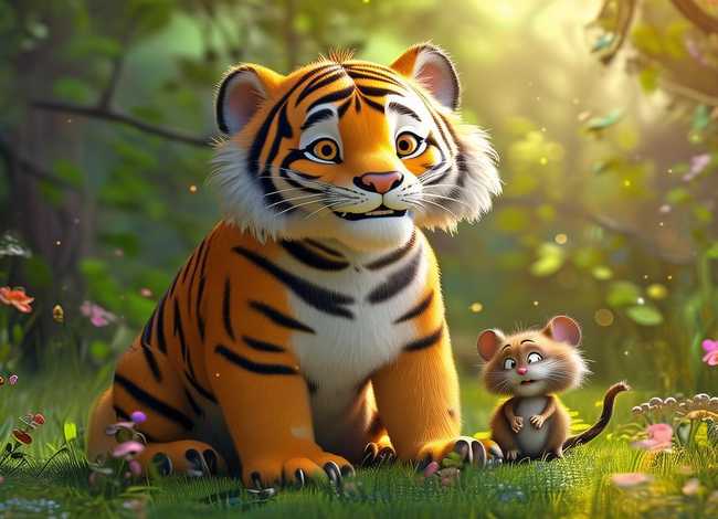 老虎和小老虎的故事最新消息 - 老虎和小老鼠的故事绘本图片
