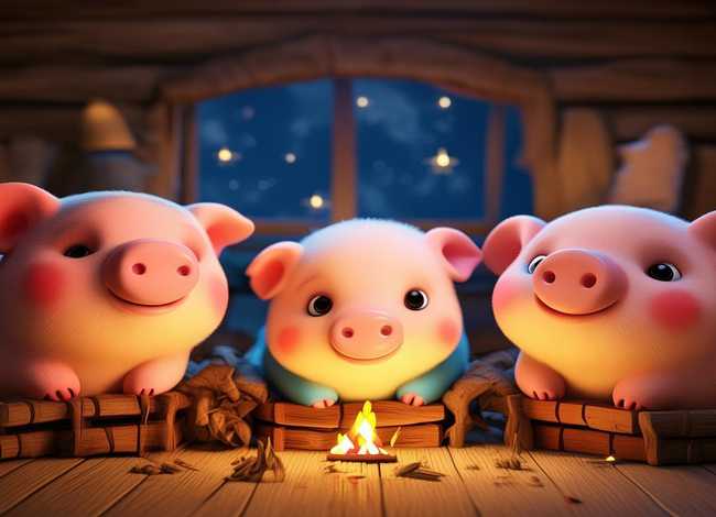 儿童故事三只小猪睡前故事 少儿睡前故事三只小猪