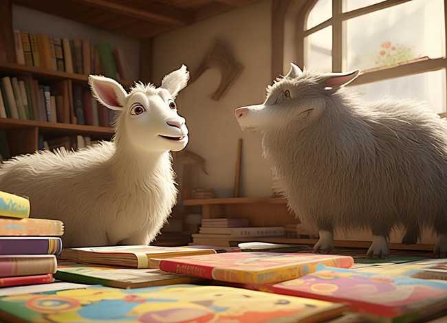 儿童故事山羊和大灰狼大全 - 山羊和大灰狼故事视频吧侧耳