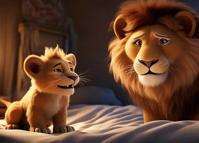 儿童睡前经典故事小狮子、儿童睡前经典故事爱说大话的狮子