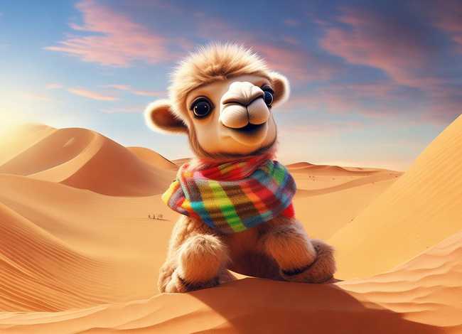 绘本故事小骆驼；绘本故事小骆驼图片