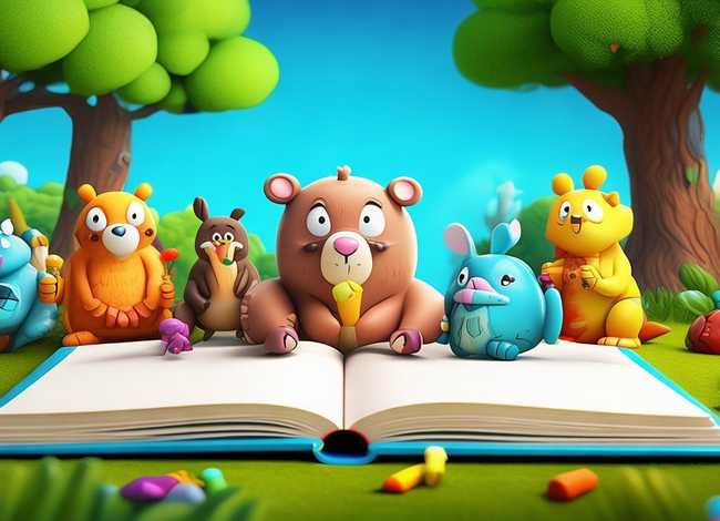 动物故事儿童画、动物的故事怎么画(二年级下册)图片