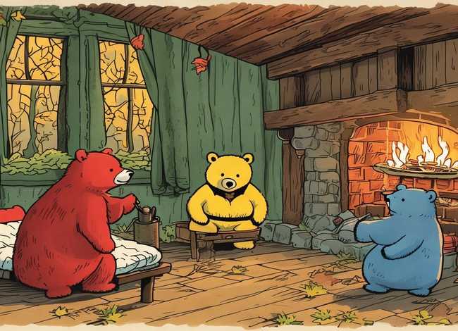 经典绘本《三只熊的故事》；经典绘本《三只熊的故事》图片