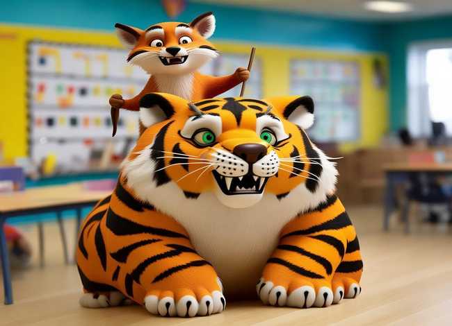 儿童故事狐假虎威一年级；一年级成语故事狐假虎威