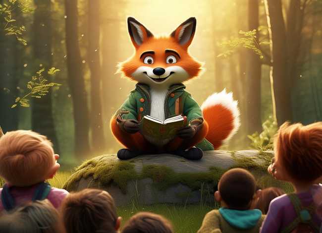 说大话的狐狸儿童故事 - 说大话的狐狸讲故事视频