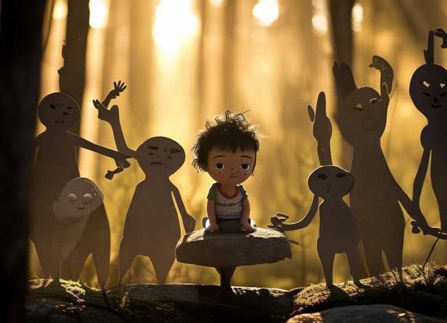 影子的故事绘本故事；讲述影子故事的绘本