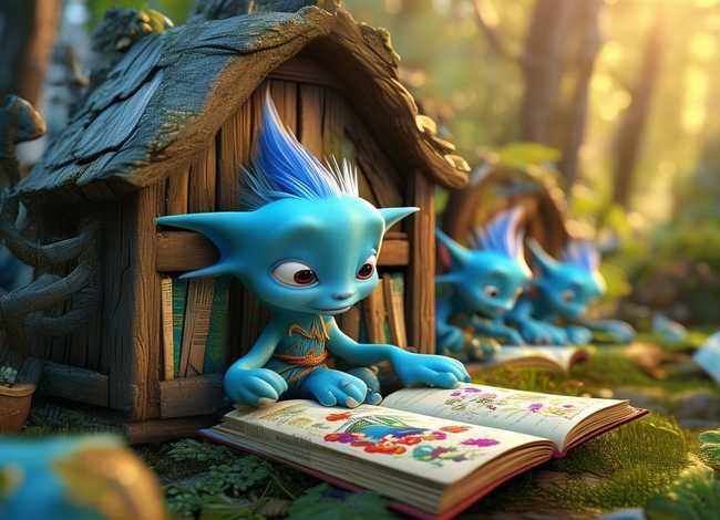 蓝精灵文字故事儿童阅读；蓝精灵的故事文字阅读