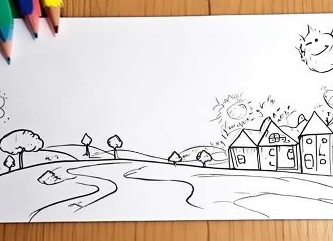 儿童手绘画空白涂色可打印 儿童手绘画空白涂色可打印的图片