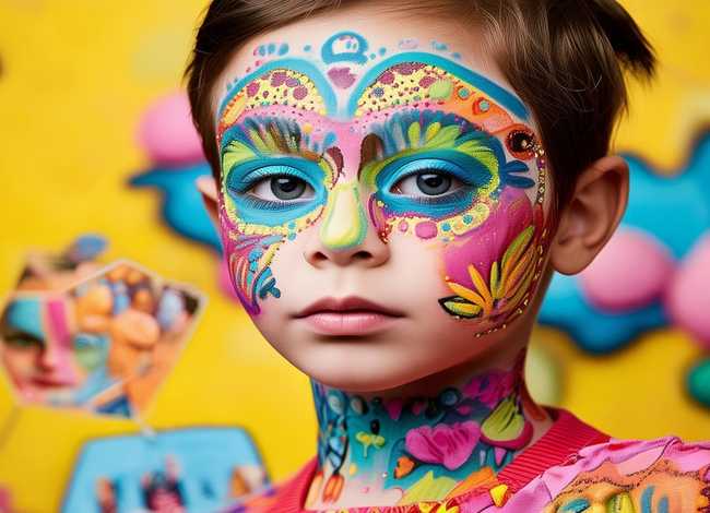 表演妆容儿童彩绘；表演妆容儿童彩绘教程