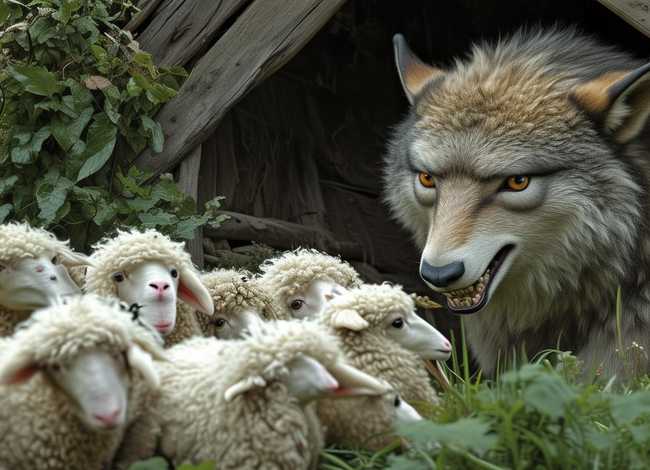 狼和七只小羊的故事；狼和七只小羊的故事语音播放