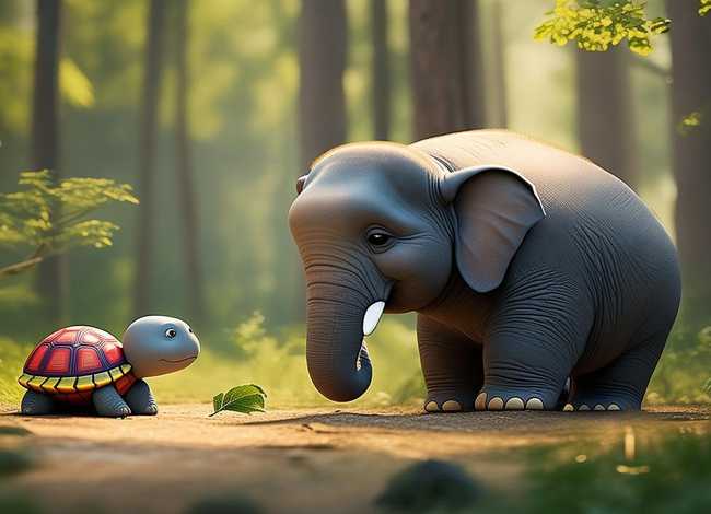 儿童故事小乌龟和大象 小乌龟和大象的故事告诉我们什么道理