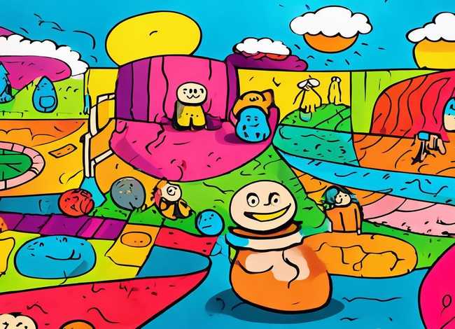 线条画儿童画图片；线条画儿童画图片大全