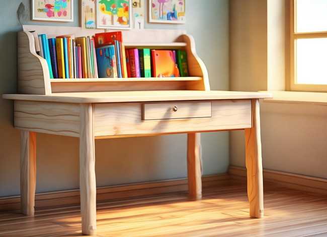 儿童写字台带书柜图片大全，儿童写字台带书柜图片大全简单