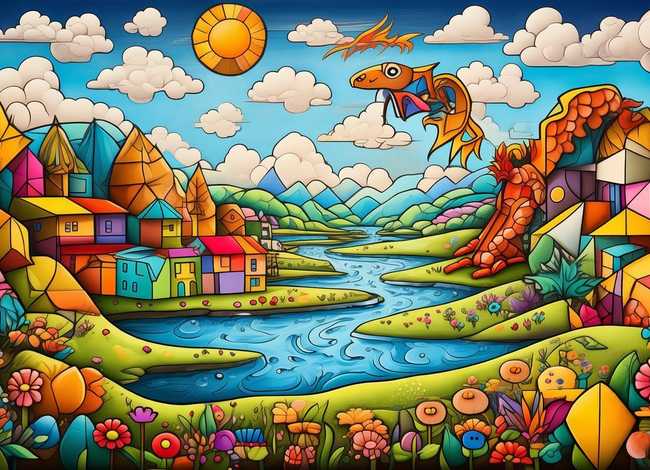 七巧板创意讲故事、七巧板创意故事画