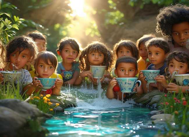 小孩喝水的故事；小孩喝水的故事大全
