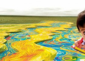 黄河儿童简笔画、黄河儿童简笔画怎么画
