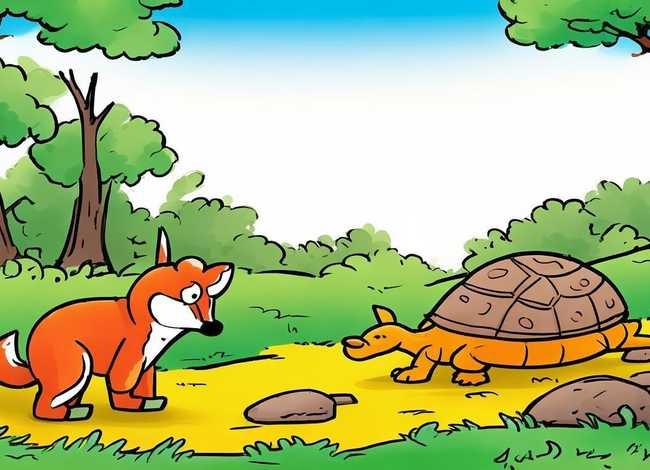 寓言故事儿童画三年级，寓言故事画画简笔画三年级