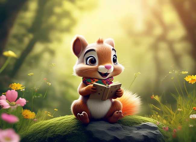 小松鼠儿童故事视频 - 小松鼠讲故事视频