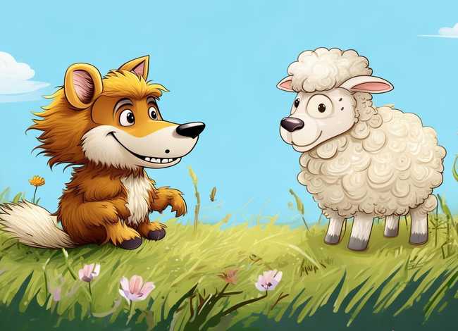 狼和羊的故事绘本、狼和羊的故事绘本英语版