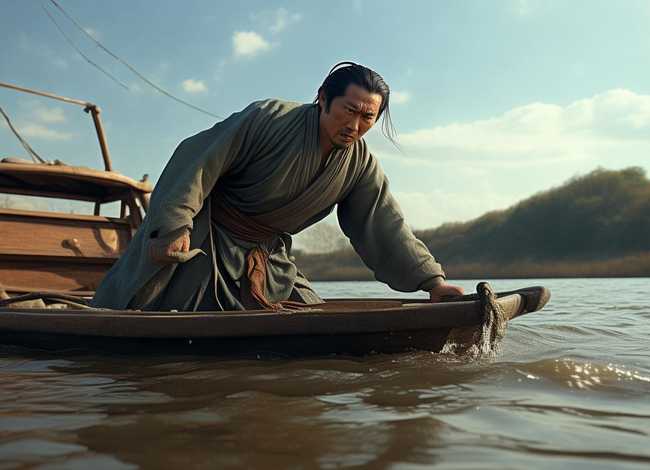 刻舟求剑的寓言故事插图、刻舟求剑的寓言故事图片