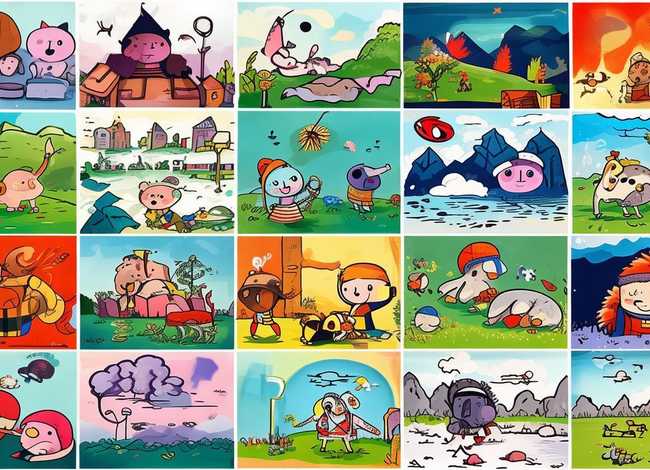 绘本故事简笔画15张 绘本故事简笔画15张纸