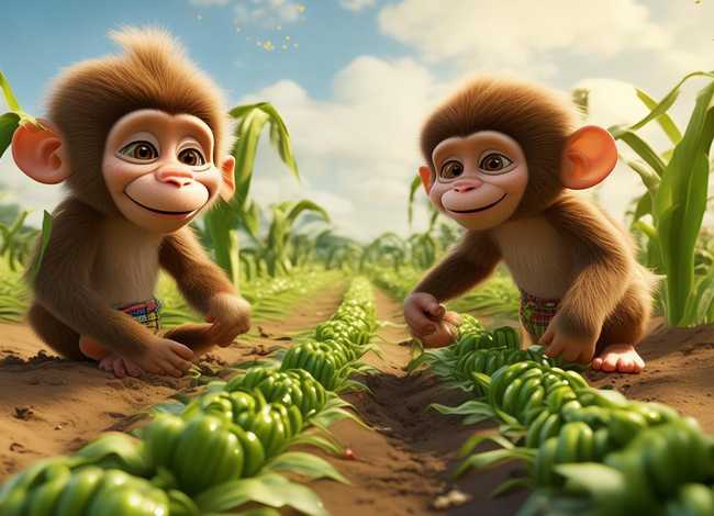 儿童睡前故事猴哥猴弟种玉米 猴哥和猴弟种玉米的故事