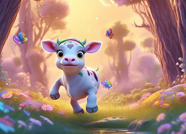 牛小牛的童话世界绘本故事，小小牛的故事