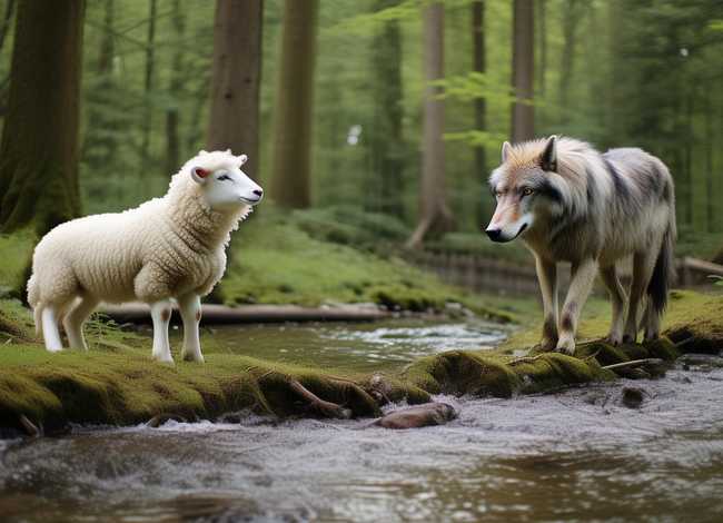 狼和小羊儿童故事 - 狼和小羊幼儿故事