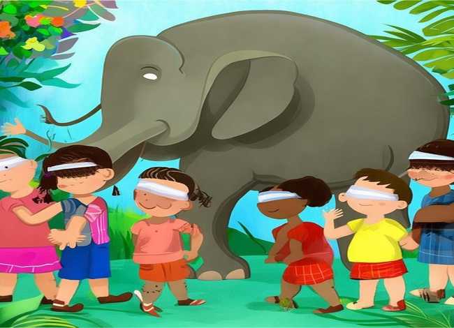 盲人摸象的儿童故事；盲人摸象的故事视频