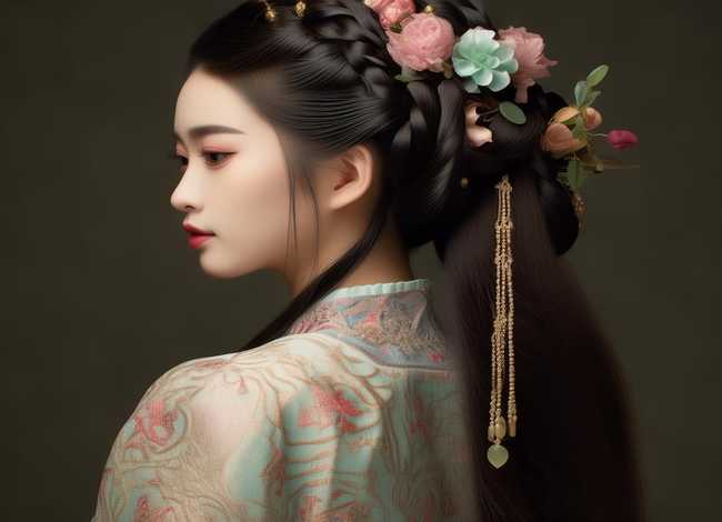 女宝汉服发型扎法；女宝汉服发型扎法图片