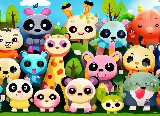 动物儿童画大全 动物儿童画图片大全 范画