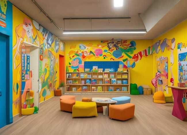 儿童的英语剧本培训中心装修图、儿童英语戏剧培训机构