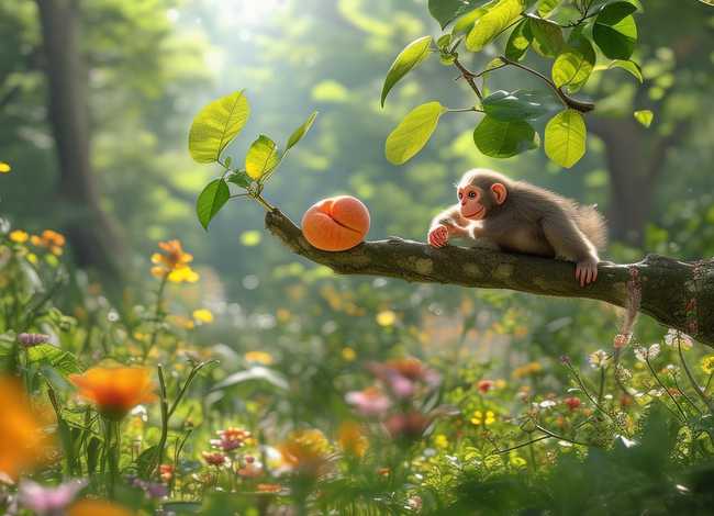 小猴摘桃故事 - 小猴摘桃故事全文