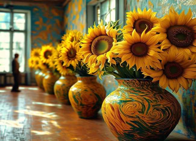 向日葵的故事；梵高向日葵的故事