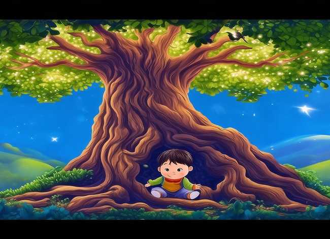 大树的故事儿童画图片 - 大树的故事绘画图片 幼儿园