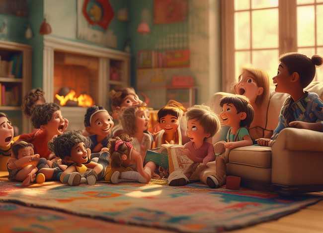 儿童故事温暖的房子；温暖的房间故事