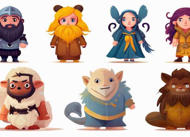 西方神话人物绘画简笔画，西方神话人物绘画简笔画大全