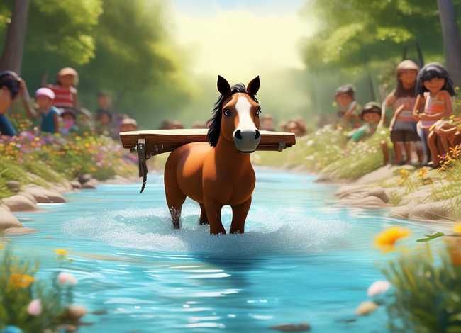 儿童故事大王小马过河 - 幼儿大班语言故事小马过河教案