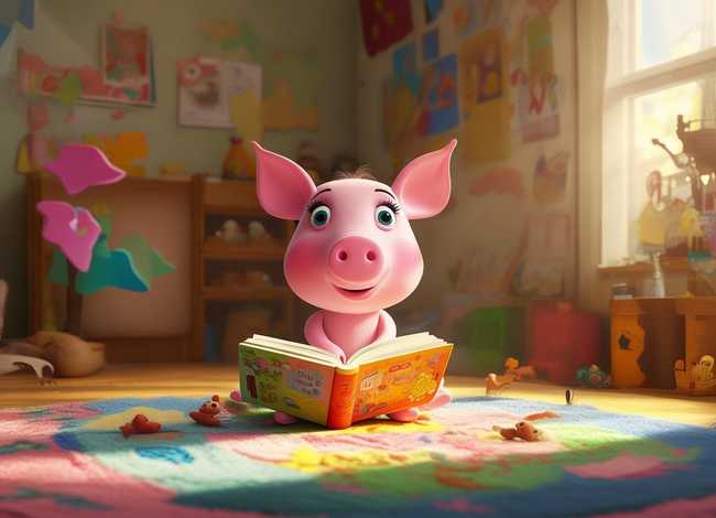 小猪佩奇绘本英语故事，小猪佩奇简单英语绘本故事